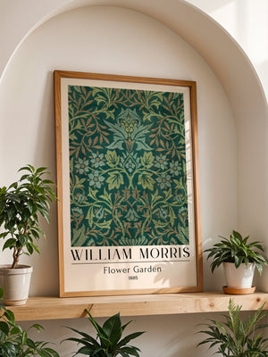 William Morris - Flower Garden Plakat - 21 x 29.7 cm (A4) - Nellastore