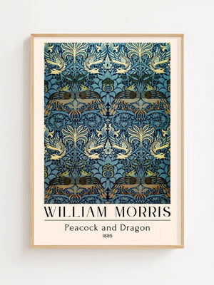 William Morris - Peacock and Dragon Plakat - 21 x 29.7 cm (A4) - Nellastore