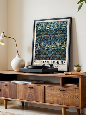 William Morris - Peacock and Dragon Plakat - 21 x 29.7 cm (A4) - Nellastore