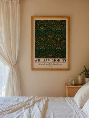 William Morris - Violet and Columbine Plakat - 21 x 29.7 cm (A4) - Nellastore