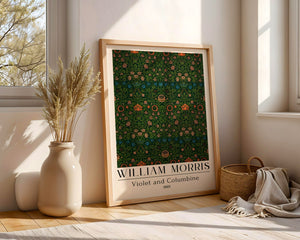 William Morris - Violet and Columbine Plakat - 21 x 29.7 cm (A4) - Nellastore
