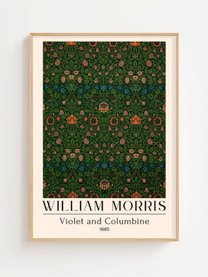 William Morris - Violet and Columbine Plakat - 21 x 29.7 cm (A4) - Nellastore