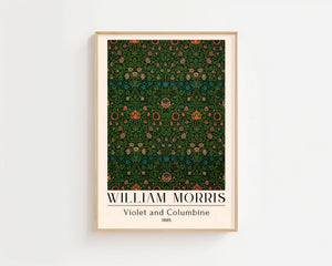 William Morris - Violet and Columbine Plakat - 21 x 29.7 cm (A4) - Nellastore