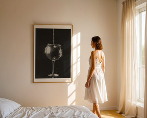 Wine Glass Disco Plakat - 21 x 29.7 cm (A4) - Nellastore