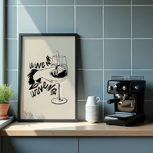 Wine Not Plakat - 21 x 29.7 cm - Nellastore