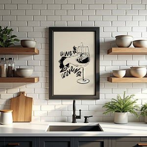 Wine Not Plakat - 21 x 29.7 cm - Nellastore