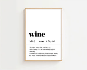 Wine Plakat - 21 x 29.7 cm (A4) - Nellastore