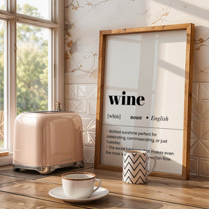 Wine Plakat - 21 x 29.7 cm (A4) - Nellastore