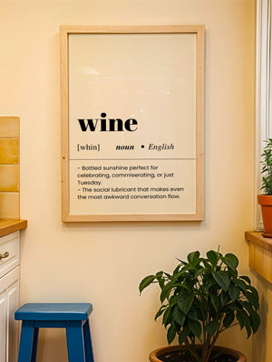 Wine Plakat - 21 x 29.7 cm (A4) - Nellastore