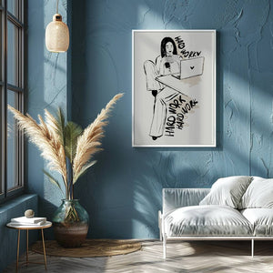 Work From Heart Plakat - 21 x 29.7 cm - Nellastore