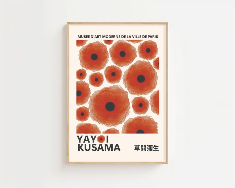 Yayoi Kusama - Abstract Dot Poster Plakat - 21 x 29.7 cm - Nellastore