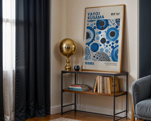 Yayoi Kusama - Blue Circles Plakat - 21 x 29.7 cm - Nellastore