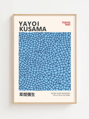 Yayoi Kusama - Blue Infinity Objects Plakat - 21 x 29.7 cm - Nellastore