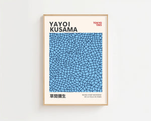 Yayoi Kusama - Blue Infinity Objects Plakat - 21 x 29.7 cm - Nellastore