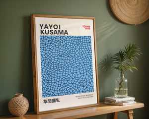 Yayoi Kusama - Blue Infinity Objects Plakat - 21 x 29.7 cm - Nellastore