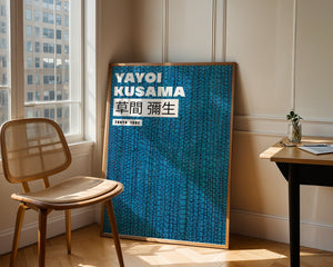 Yayoi Kusama - Blue Infinity Texture Plakat - 21 x 29.7 cm (A4) - Nellastore