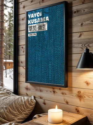 Yayoi Kusama - Blue Infinity Texture Plakat - 21 x 29.7 cm (A4) - Nellastore