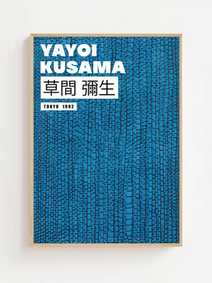 Yayoi Kusama - Blue Infinity Texture Plakat - 21 x 29.7 cm (A4) - Nellastore