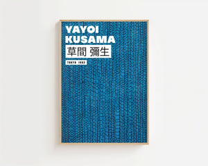 Yayoi Kusama - Blue Infinity Texture Plakat - 21 x 29.7 cm (A4) - Nellastore