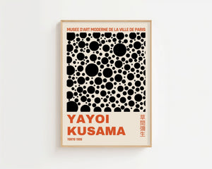 Yayoi Kusama - Bold Contrast Dot Field Plakat - 21 x 29.7 cm (A4) - Nellastore