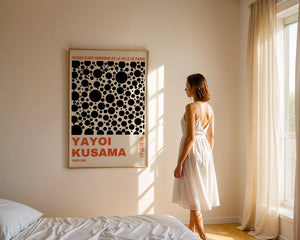 Yayoi Kusama - Bold Contrast Dot Field Plakat - 21 x 29.7 cm (A4) - Nellastore