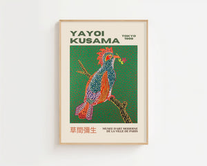 Yayoi Kusama - Colorful Bird Infinity Plakat - 21 x 29.7 cm (A4) - Nellastore