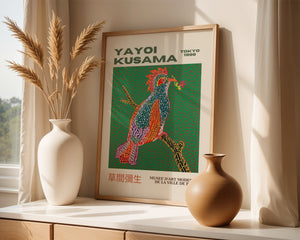 Yayoi Kusama - Colorful Bird Infinity Plakat - 21 x 29.7 cm (A4) - Nellastore