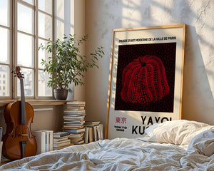 Yayoi Kusama - Deep Red Pumpkin Core Plakat - 21 x 29.7 cm (A4) - Nellastore