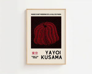 Yayoi Kusama - Deep Red Pumpkin Core Plakat - 21 x 29.7 cm (A4) - Nellastore