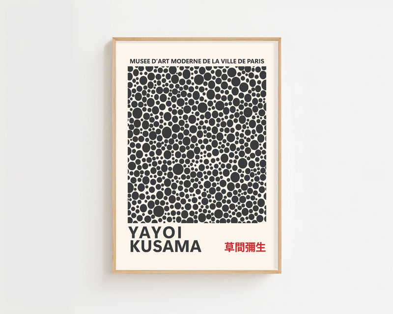 Yayoi Kusama - Disorienting Circles Plakat - 21 x 29.7 cm - Nellastore
