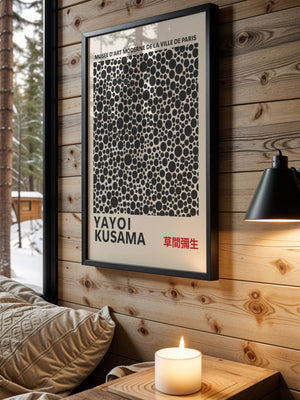 Yayoi Kusama - Disorienting Circles Plakat - 21 x 29.7 cm - Nellastore