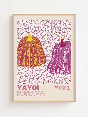 Yayoi Kusama - Dual Pumpkin Harmony Plakat - 21 x 29.7 cm (A4) - Nellastore