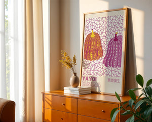 Yayoi Kusama - Dual Pumpkin Harmony Plakat - 21 x 29.7 cm (A4) - Nellastore