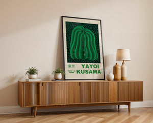 Yayoi Kusama - Emerald Net Pumpkin Plakat - 21 x 29.7 cm (A4) - Nellastore