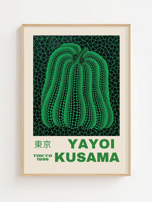 Yayoi Kusama - Emerald Net Pumpkin Plakat - 21 x 29.7 cm (A4) - Nellastore