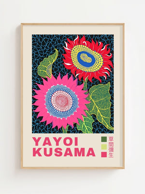 Yayoi Kusama - Floral Infinity Bloom Plakat - 21 x 29.7 cm (A4) - Nellastore