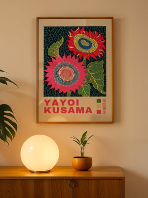 Yayoi Kusama - Floral Infinity Bloom Plakat - 21 x 29.7 cm (A4) - Nellastore