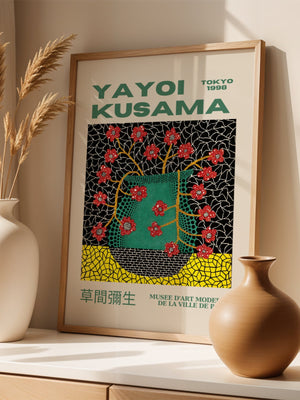 Yayoi Kusama - Floral Vessel Stillness Plakat - 21 x 29.7 cm (A4) - Nellastore