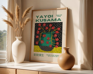Yayoi Kusama - Floral Vessel Stillness Plakat - 21 x 29.7 cm (A4) - Nellastore