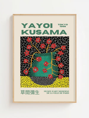Yayoi Kusama - Floral Vessel Stillness Plakat - 21 x 29.7 cm (A4) - Nellastore