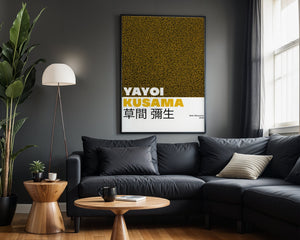 Yayoi Kusama - Golden Micro Dot Universe Plakat - 21 x 29.7 cm (A4) - Nellastore