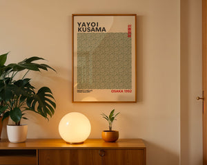 Yayoi Kusama - Green Infinity Circles Plakat - 21 x 29.7 cm (A4) - Nellastore