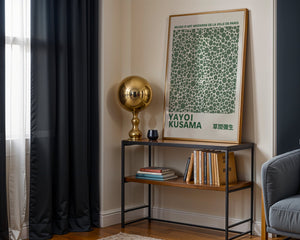 Yayoi Kusama - Green Infinity Dots Plakat - 21 x 29.7 cm - Nellastore