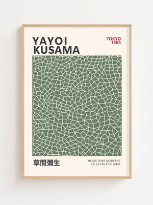Yayoi Kusama - Green Infinity Objects Plakat - 21 x 29.7 cm - Nellastore