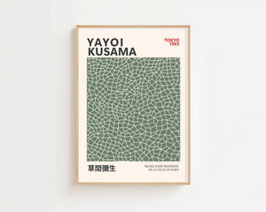 Yayoi Kusama - Green Infinity Objects Plakat - 21 x 29.7 cm - Nellastore