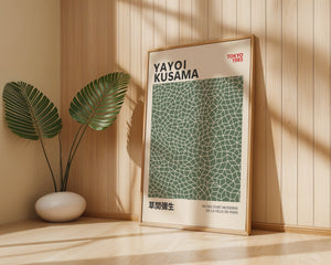 Yayoi Kusama - Green Infinity Objects Plakat - 21 x 29.7 cm - Nellastore