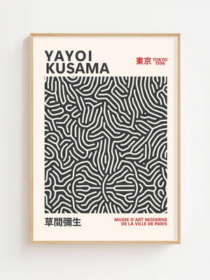 Yayoi Kusama - Infinite Maze Plakat - 21 x 29.7 cm - Nellastore