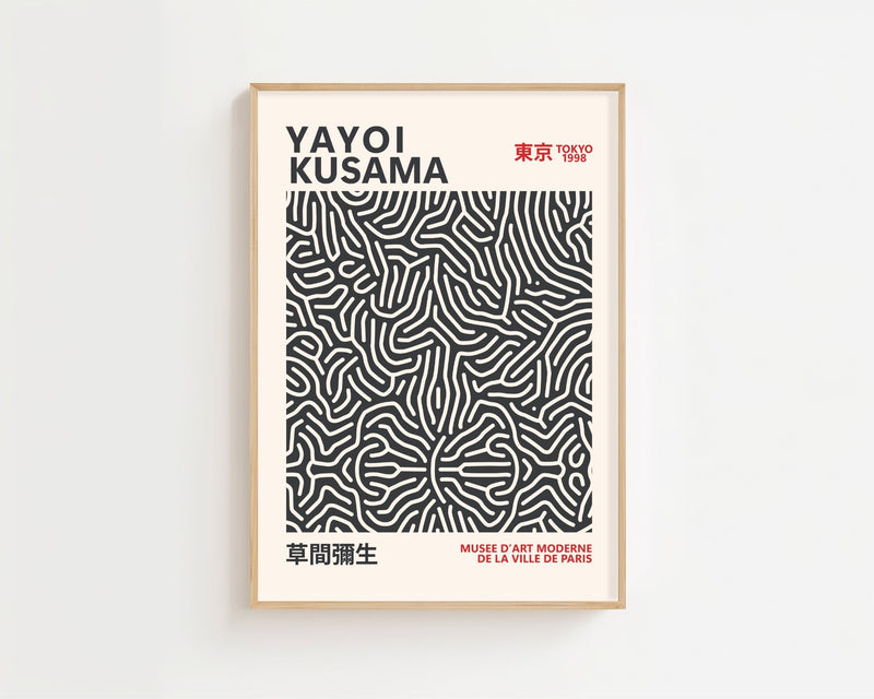 Yayoi Kusama - Infinite Maze Plakat - 21 x 29.7 cm - Nellastore