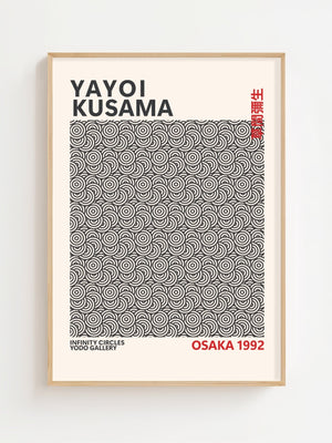 Yayoi Kusama - Infinity Circles Plakat - 21 x 29.7 cm - Nellastore
