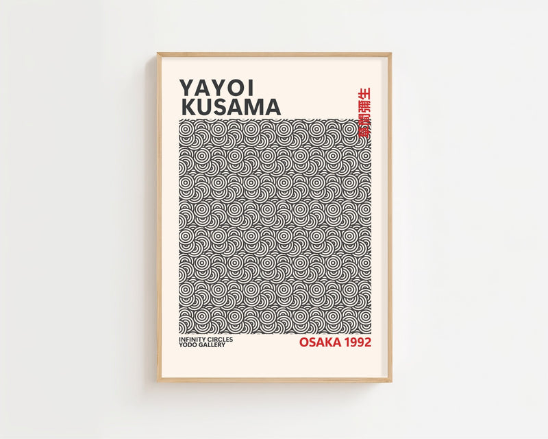 Yayoi Kusama - Infinity Circles Plakat - 21 x 29.7 cm - Nellastore
